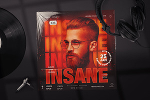 Insane Album Cover Template