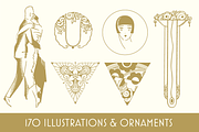 Ultimate Art Deco Vector Pack, an Illustration by Webalys (Thumbnail 3 of 5)