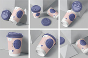 Paper Cup Sleeve Mockups, a Cups & Container Mockup by megostudi0 (Thumbnail 1 of 8)
