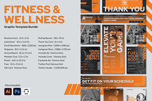 Fitness and Wellness - Bundle Kits, a Templates & Theme by StreaksideStd