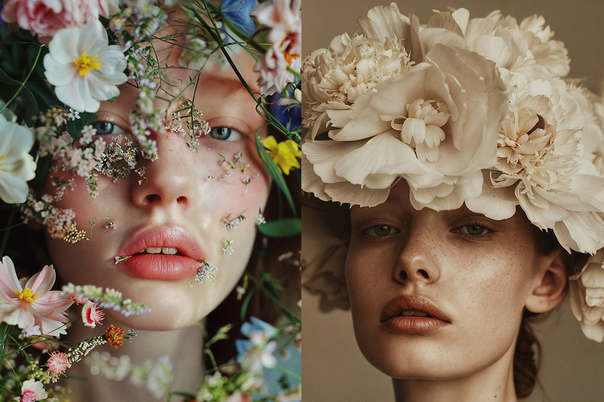 127 Fashion models in flowers, a Beauty & Fashion Photo by Handmadefont (Photo 10 of 15)