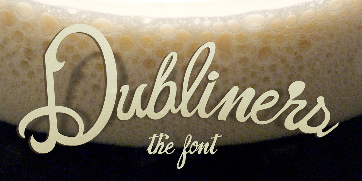 Dubliners, a Script Font by Frost Foundry (Photo 1 of 10)