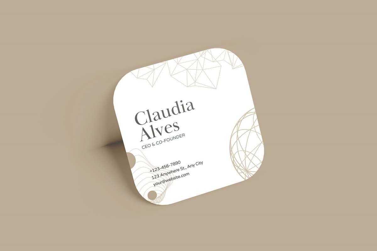Square Business Card Mockup, an Advertising Mockup by YurnalisPerix (Photo 5 of 5)