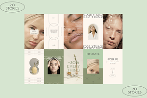 Matcha Skincare Instagram Template