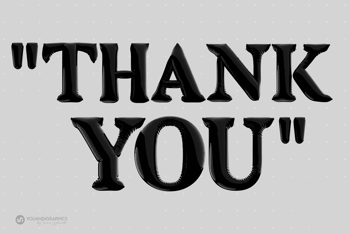 Latex 3D Lettering Set, a Graphic by Youandigraphics (Photo 14 of 14)