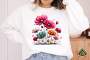 Whimsical Summer Flowers Clipart, an Illustration by Craft Nest (Thumbnail 9 of 12)