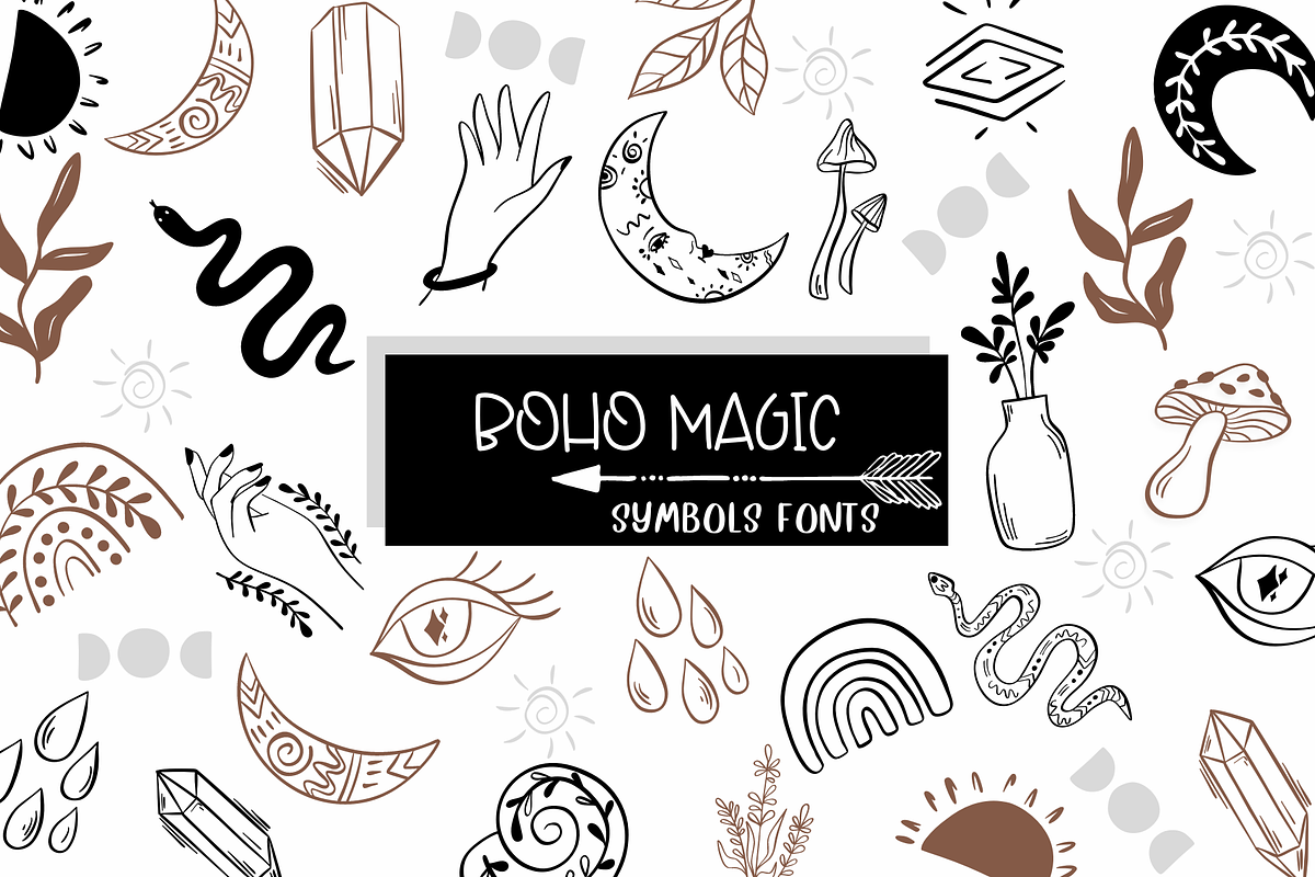 Boho magic | Symbols Fonts