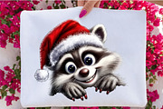 Christmas Peeking Characters Clipart, a Seasonal Illustration by SVGArt (Thumbnail 4 of 5)