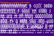 Zelda Collection, a Font by Wiescher Design (Thumbnail 5 of 9)