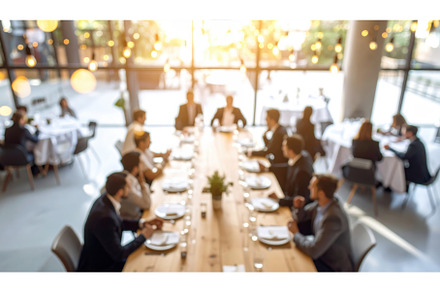A corporate boardroom setting