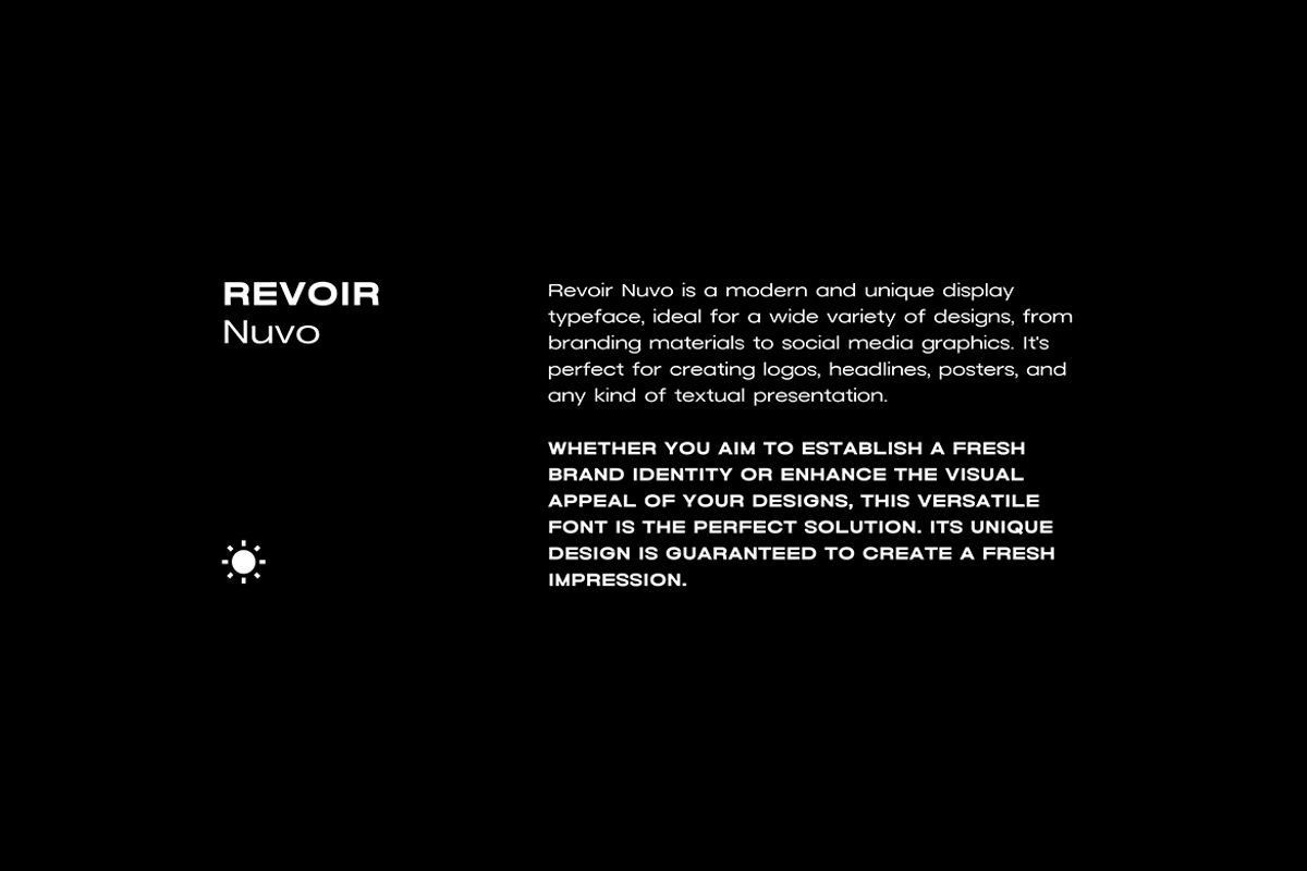 REVOIR - Modern Display Font Family, a Sans Serif Font by Designova® (Photo 2 of 10)