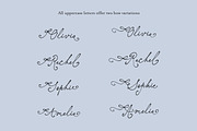 Elisabeth Darlington with Bows, a Script Font by PeachCreme (Thumbnail 19 of 22)