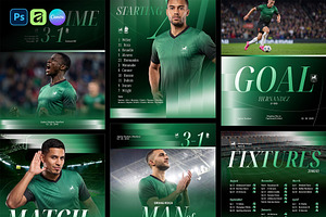 Football Club Graphic Instagram, a Social Media Template by Bornx Design