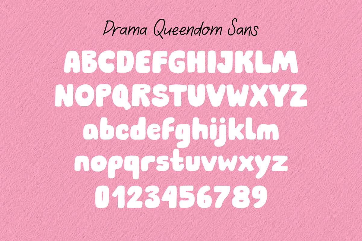 Drama Queendom Playful Vibe Duo, a Sans Serif Font by Struvictory.art (Photo 6 of 10)