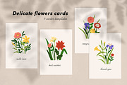Floral greeting card designs set, a Decorative Illustration by Good Studio (Thumbnail 1 of 6)