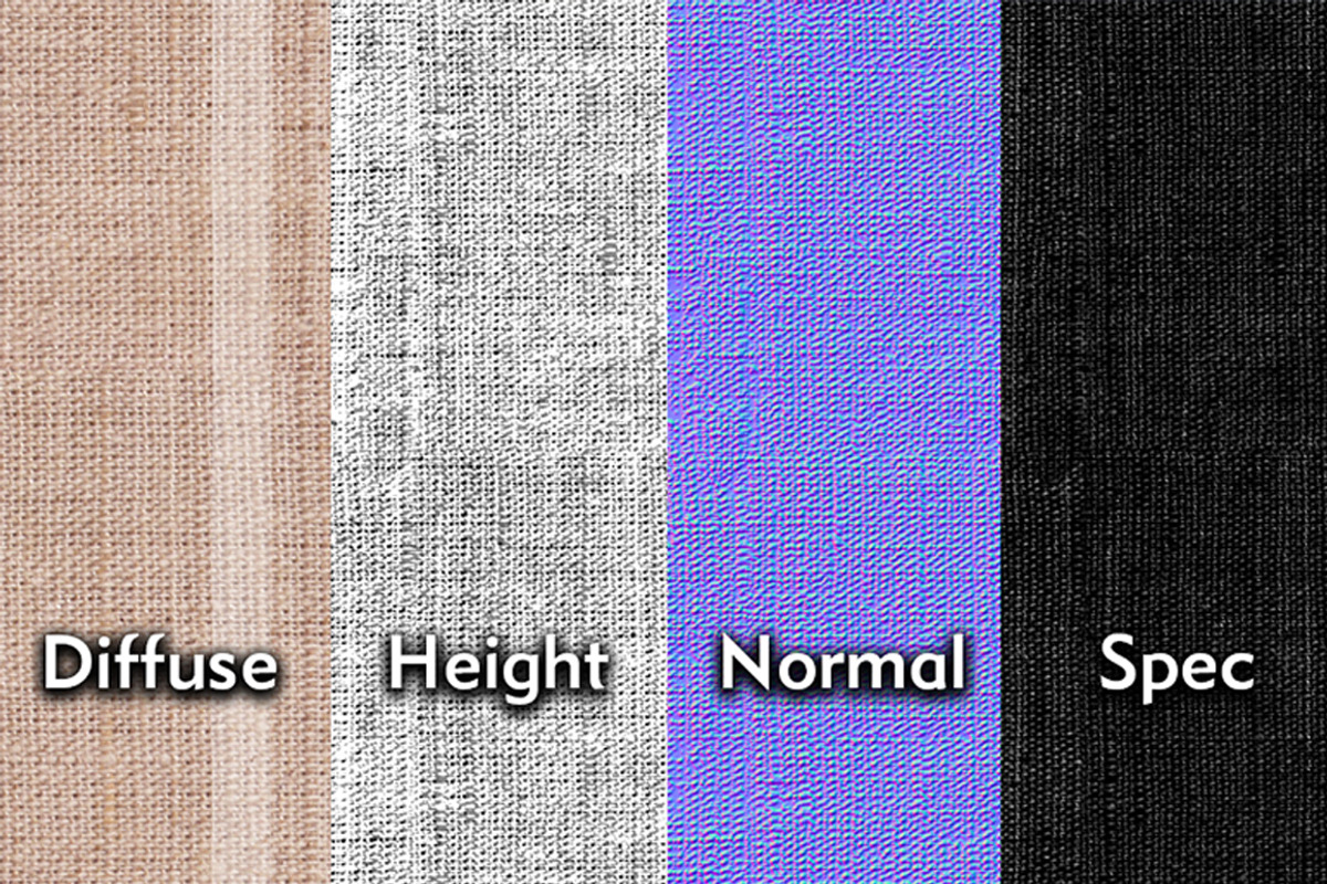 Striped Fabric Texture Pack, a Textures & Material 3D Model by 6BIT Creative (Photo 10 of 13)