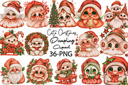 Cute Christmas Dumpling Clipart, a Seasonal Illustration by SVGArt (Thumbnail 1 of 5)