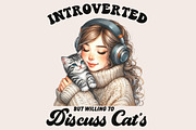 Funny Cat Sarcastic Sassy Bundle Png, an Illustration by Designworld (Thumbnail 9 of 11)