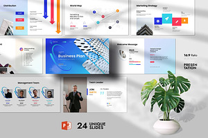 Business Plan Presentation Templates, a Presentation Template by Fit-tee
