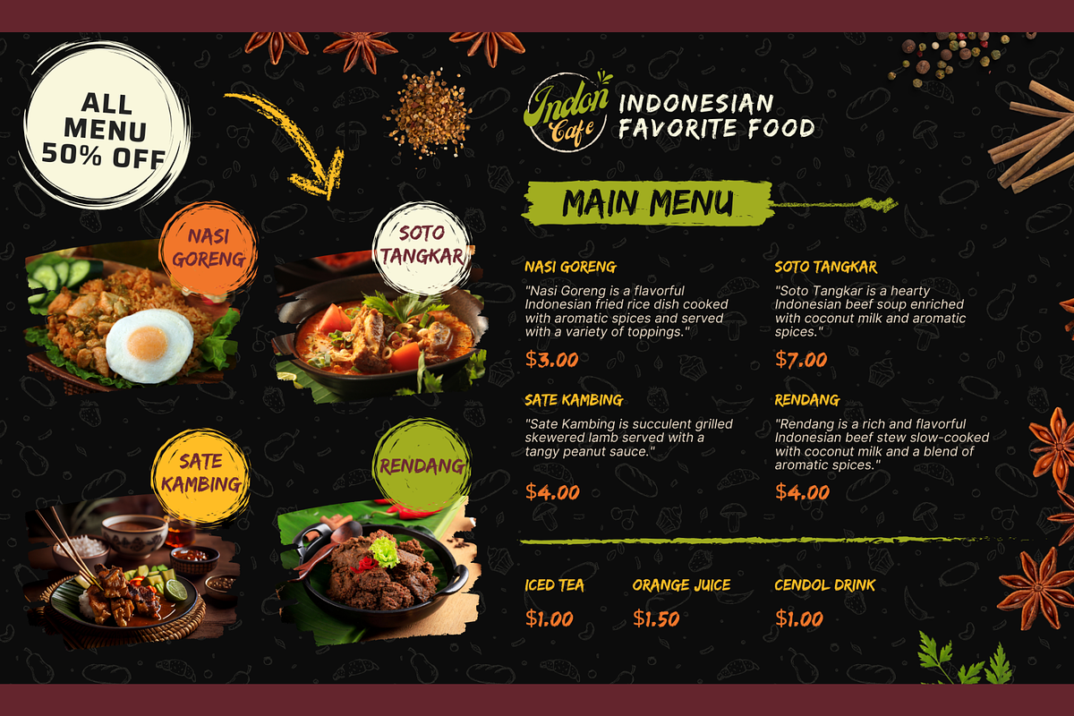 Elegant Landscape Menu Template, a Brochure Template by judayartworks (Photo 17 of 21)