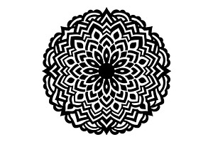 Mandala Floral Silhouette Bundle