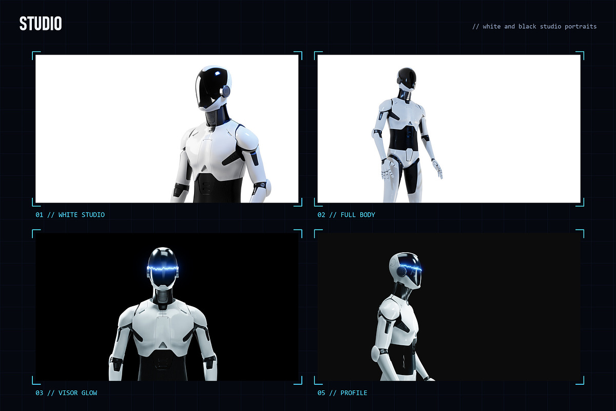 Humanoid AI - 12 JPG Backgrounds, a Background Graphic by Photocreo Michal Bednarek (Photo 2 of 6)