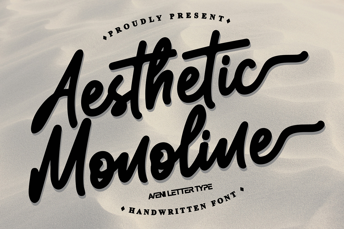 Aesthetic Monoline Handwritten Font