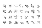 Africa Jungle Ethnic Culture Vector, an Animal Illustration by Tettygreen (Thumbnail 3 of 4)