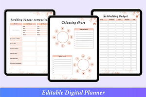 Digital Wedding Planner Canva Kdp