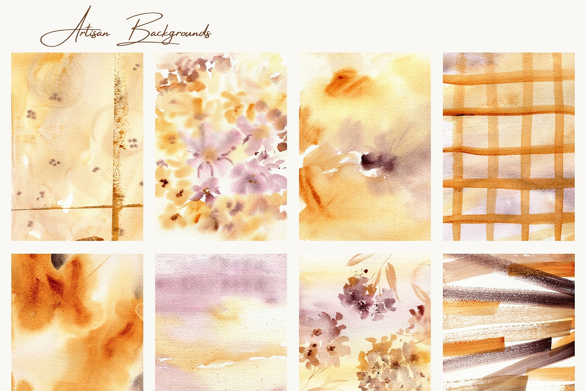 Artisan Autumn Watercolor Background, a Background Graphic by ArtMaslyana (Photo 5 of 10)