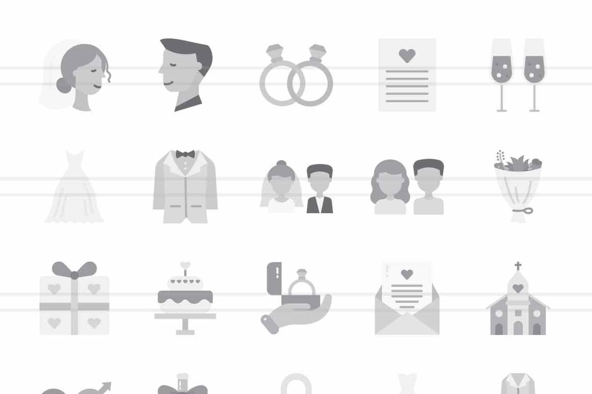 50 Marriage Ceremony Icons, an Icon by IconBunny (Photo 2 of 2)