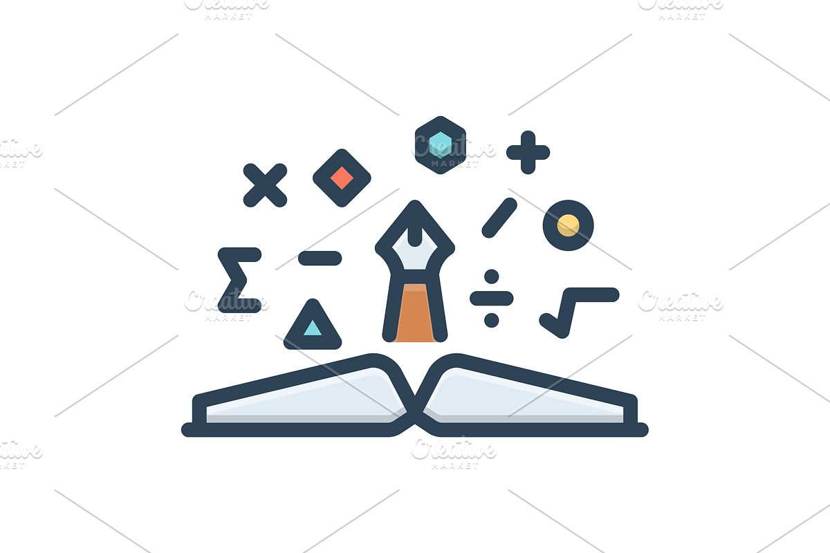 Mathematical math color icon, a Duotone Icon by Creative priyanka