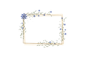 Elegant watercolor frame featuring, a Texture Illustration by okskukuruza