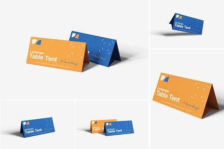 Landscape Table Tent Mockup, a Product Mockup by Indah