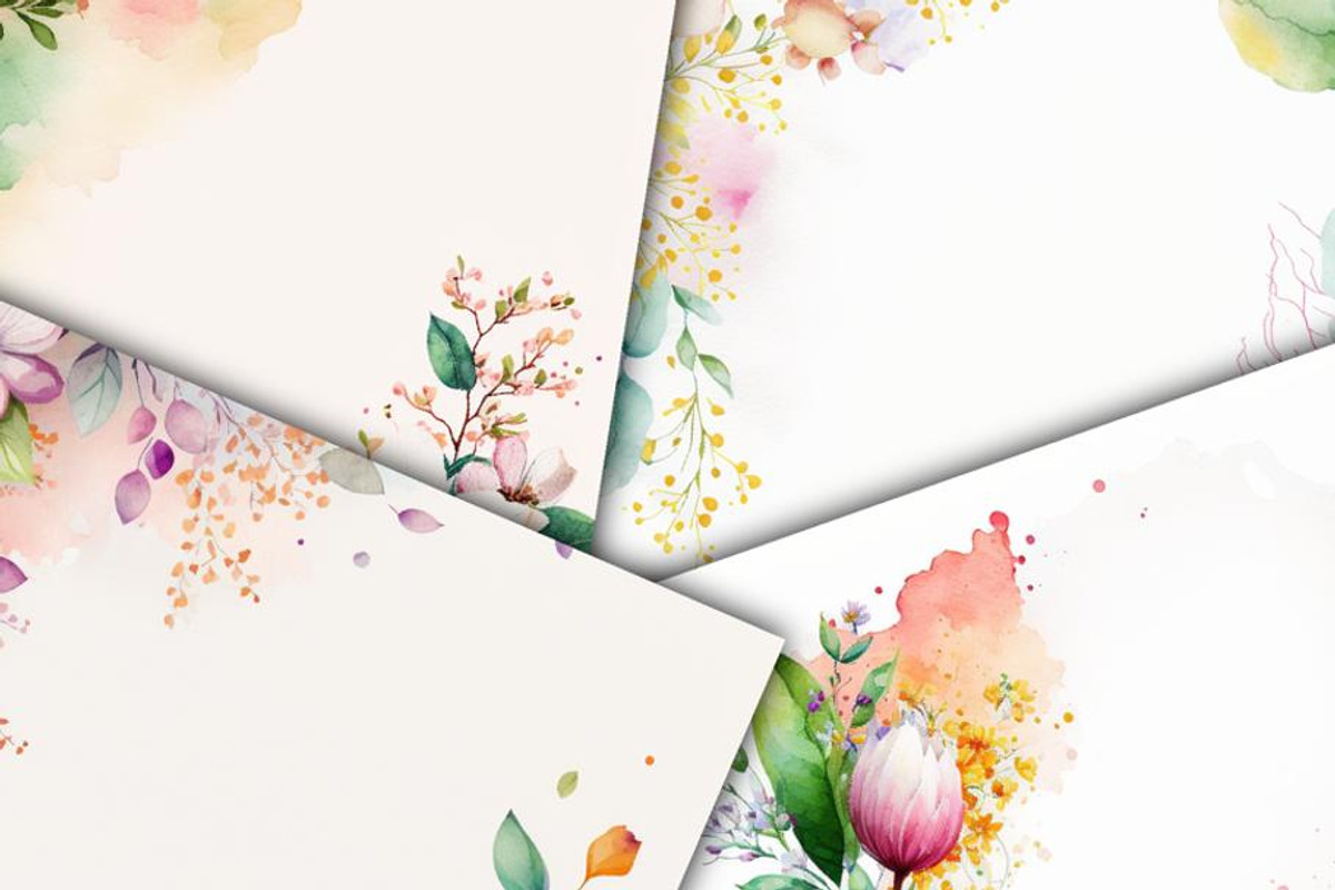 Spring Flower Watercolor, an Illustration by Gemstone (Photo 3 of 4)