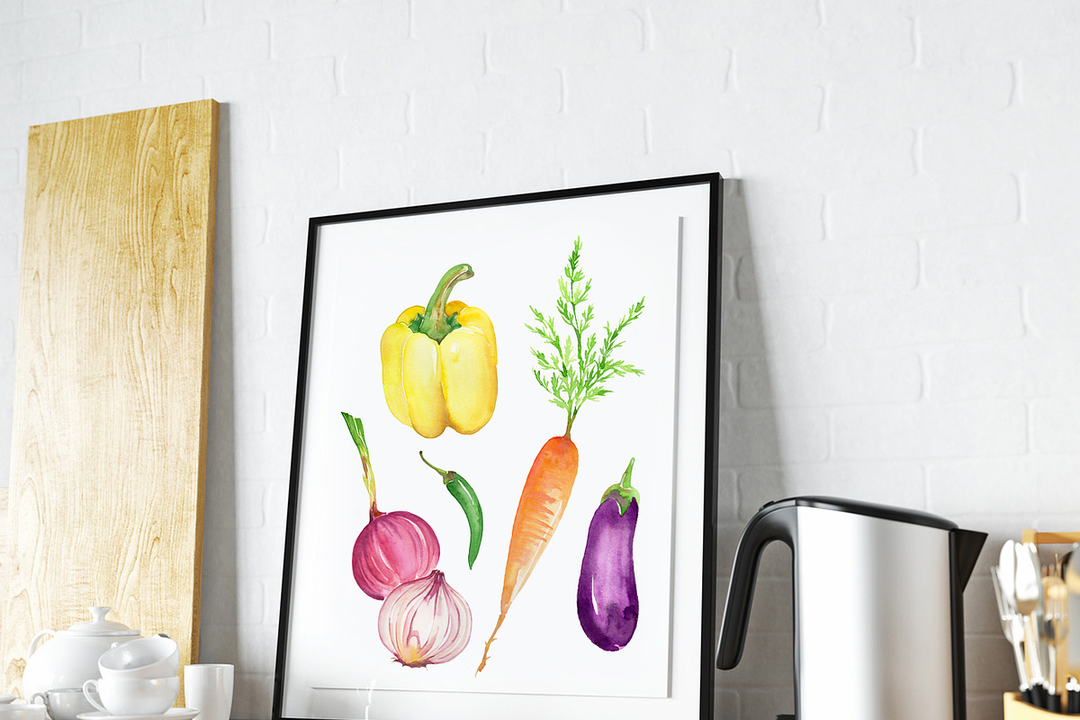 Vegetables Watercolor Clip Art, an Illustration by Art by Lin (Photo 3 of 3)
