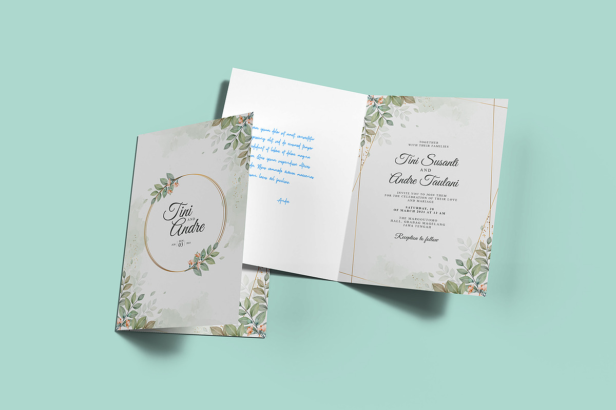 Invitation & Greeting Card Mockup, an Advertising Mockup by Illusiongraphic (Photo 9 of 27)