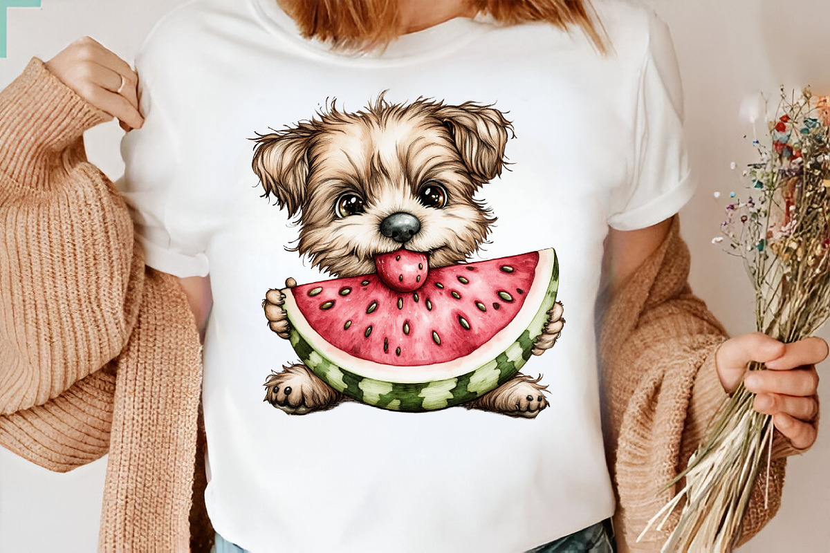 Whimsical Summer Dog Clipart Bundle., an Illustration by SVGArt (Photo 9 of 9)