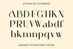 Avifan - Elegant Serif Font