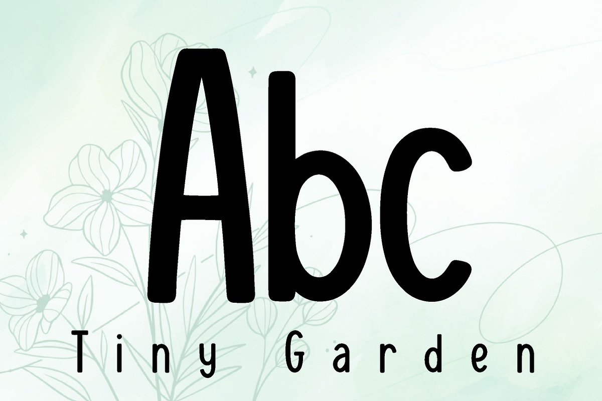 Tiny Garden, a Handwritten Font by Wow Magic (Photo 2 of 3)