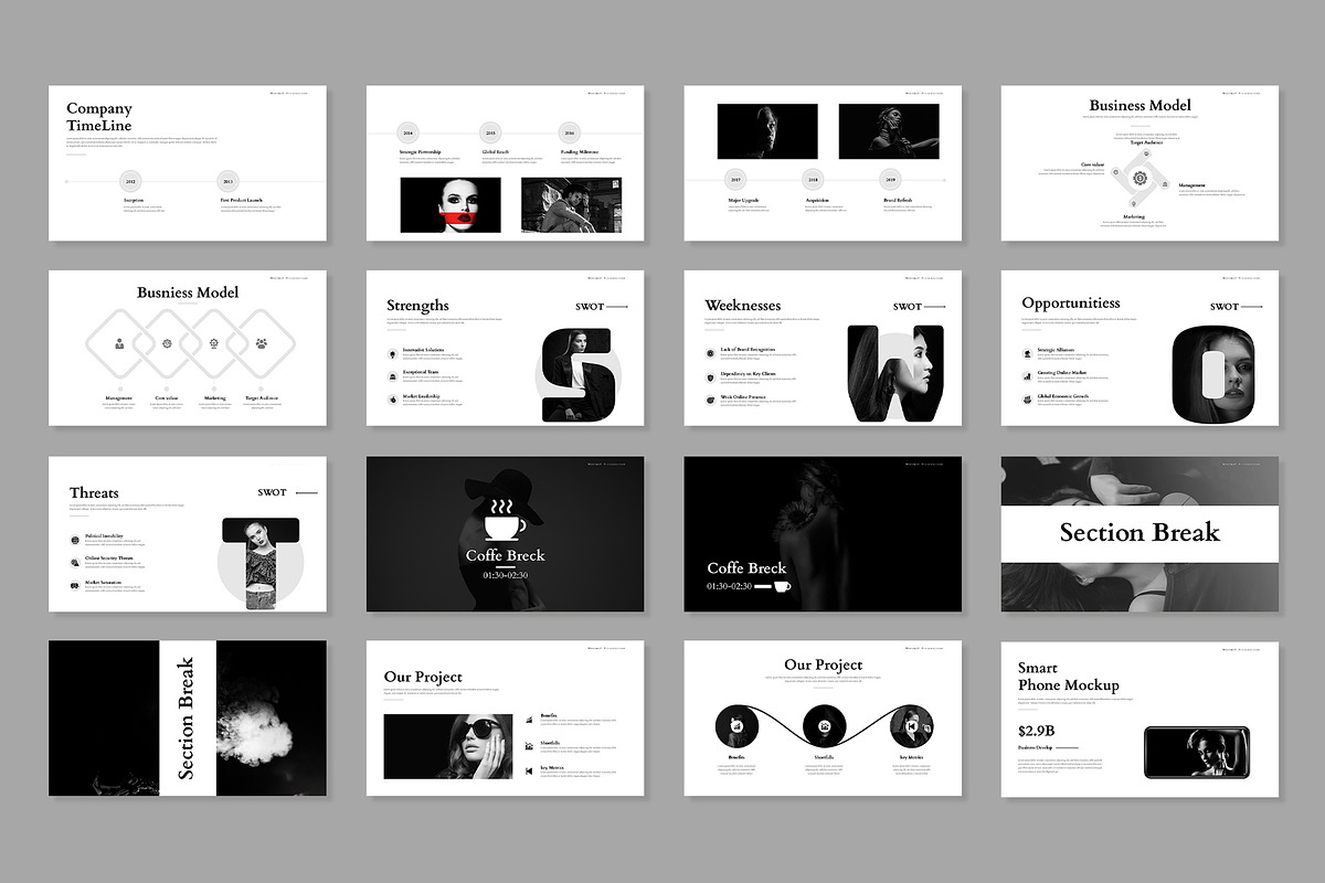 Minimal Business Presentation PPT, a Presentation Template by Mighty-Slide (Photo 3 of 5)