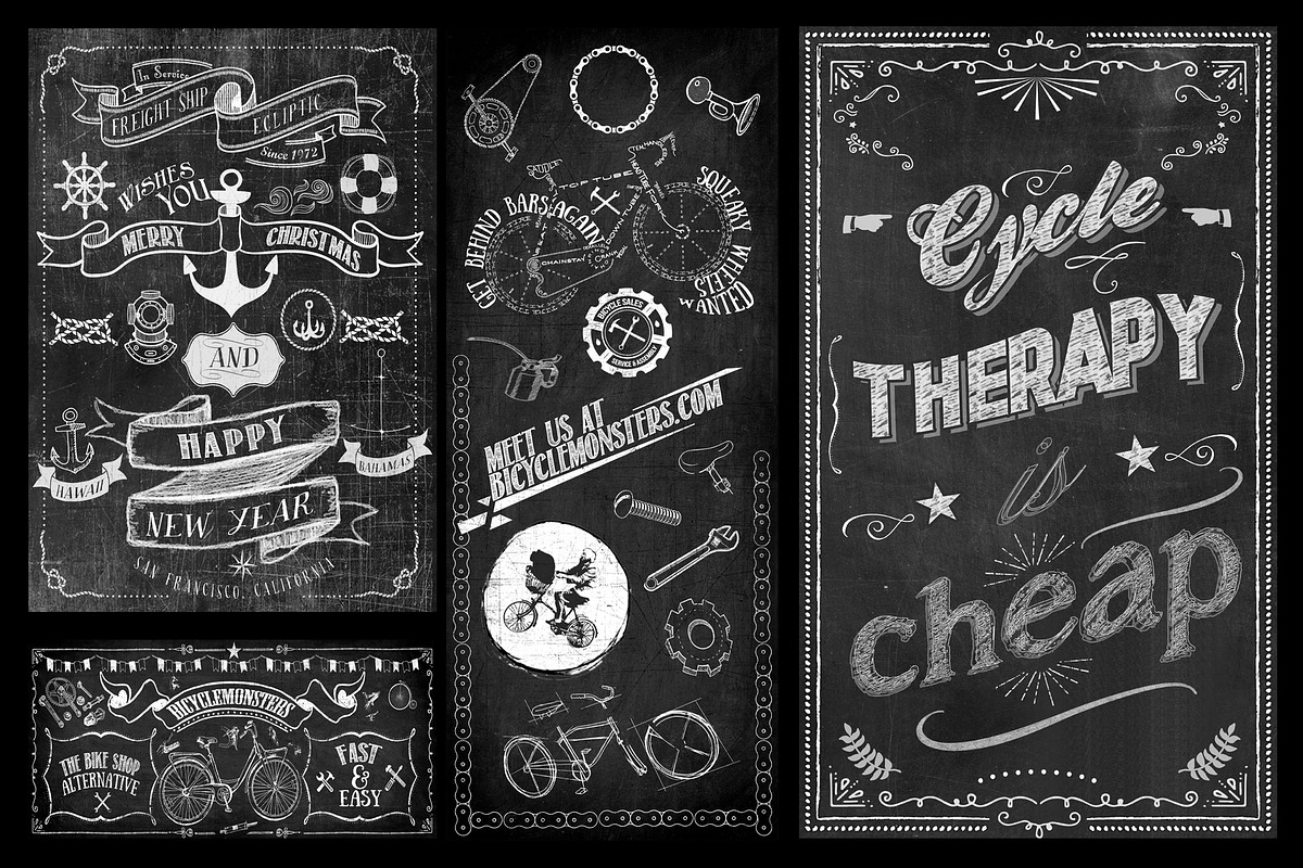 Twenty Editable Chalkboard Designs!, a Poster Template by the little wonder shop (Photo 7 of 9)