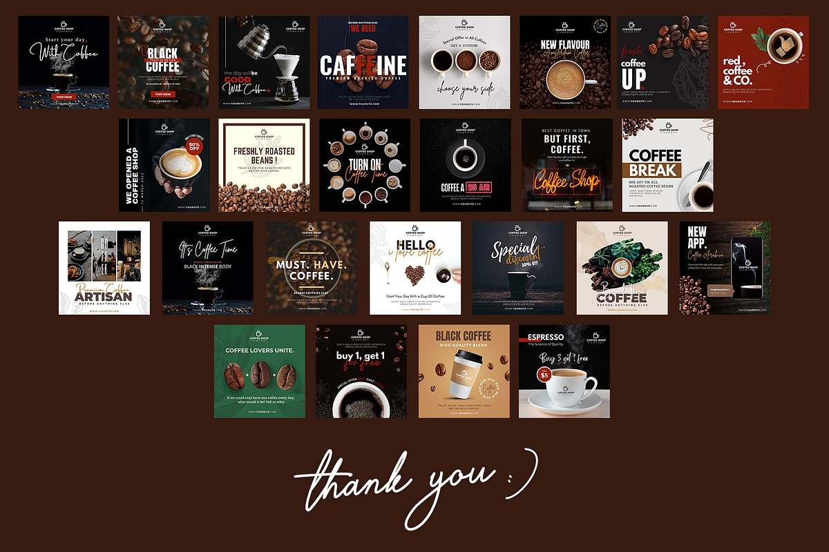 Canva instagram Coffee Template, a Social Media Template by illycreative (Photo 5 of 5)