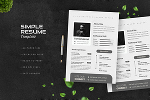 Simple Gray Resume