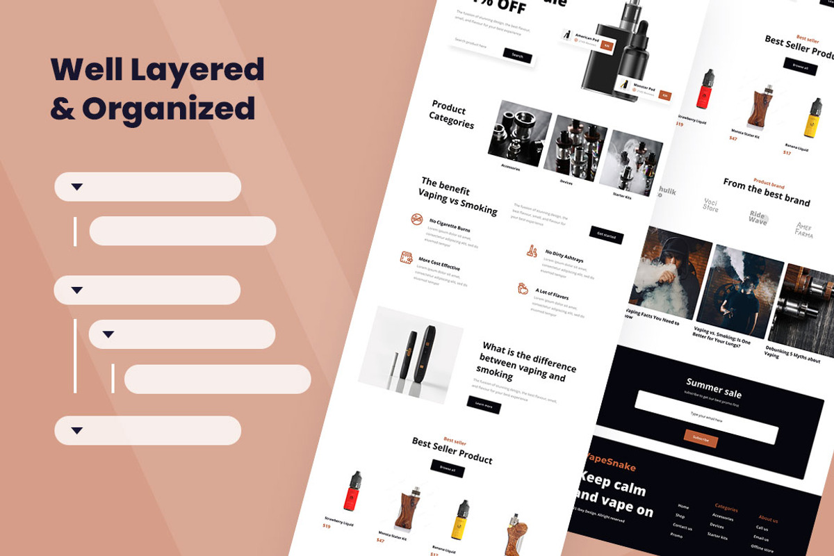 Vape Store Web Design