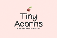 Tiny Acorns - Handwritten Sans Font