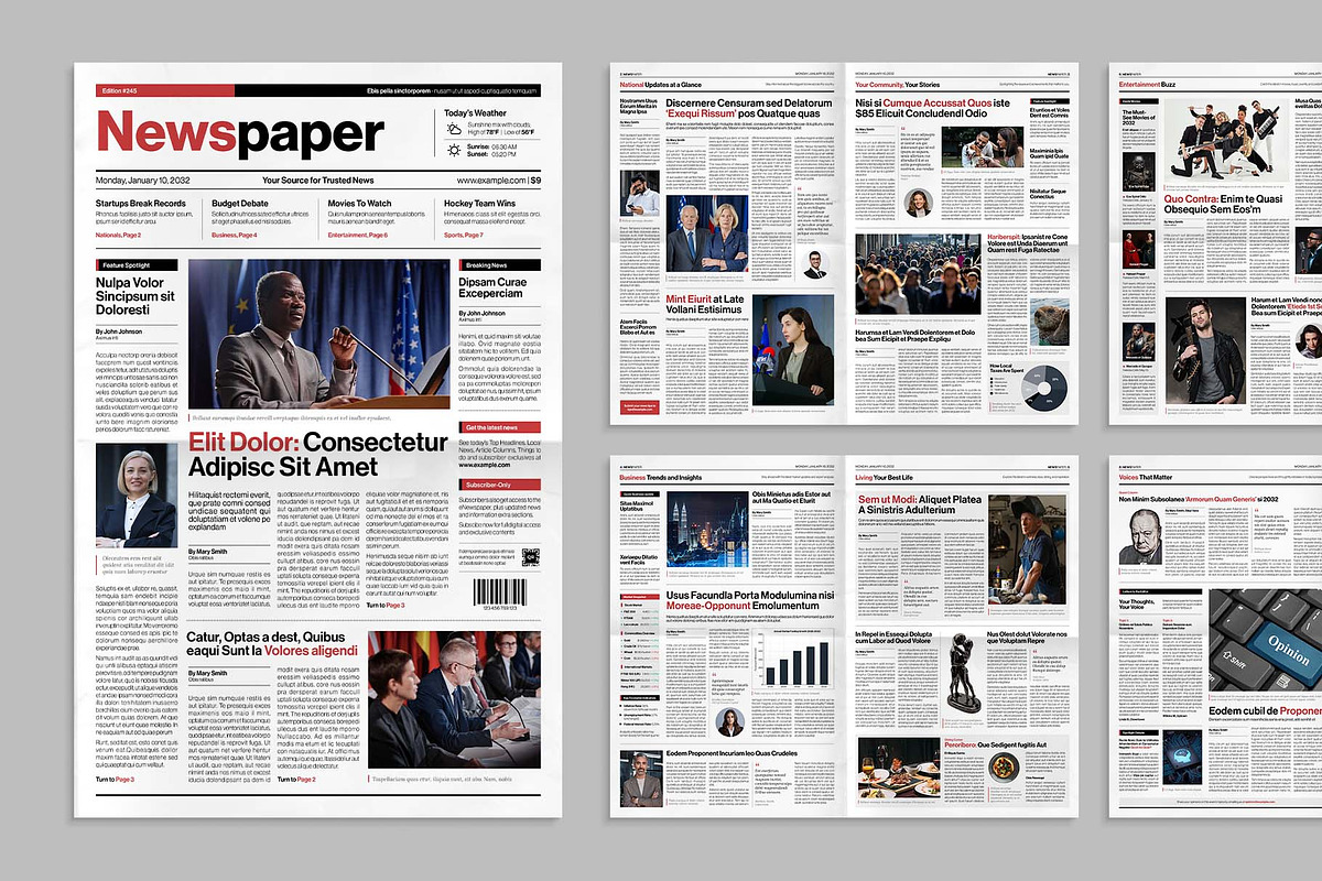 Newspaper, a Magazine Template by BrandPacks (Photo 7 of 7)