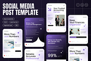 Accounting Services Instagram Post, a Social Media Template by Annora Studio (Thumbnail 1 of 6)