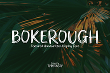 Bokerough – Rough Handwritten Font