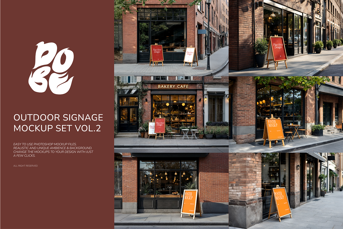 Outdoor Signature Mockup Set - Vol 2, a Household Mockup by DOBE Studio (Photo 1 of 7)